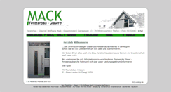 Desktop Screenshot of fensterbau-mack.de